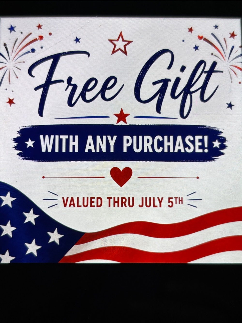 "Free Gift with Any Purchase"